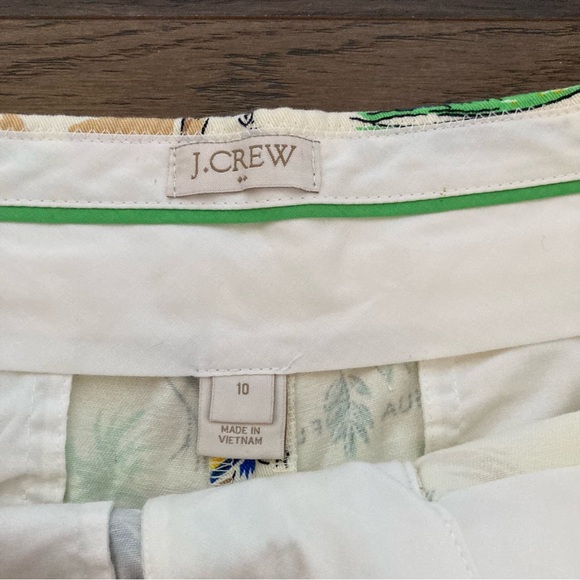 J Crew Chino Shorts Sz 10 Hawaiian Island Geo Map Aloha Tropical Retro Print - Picture 5 of 5
